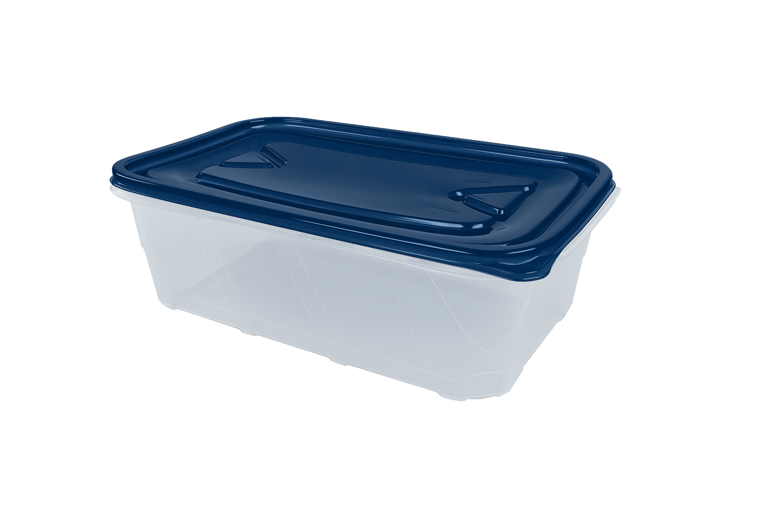 Envase de plástico termoformado rectangular 80oz