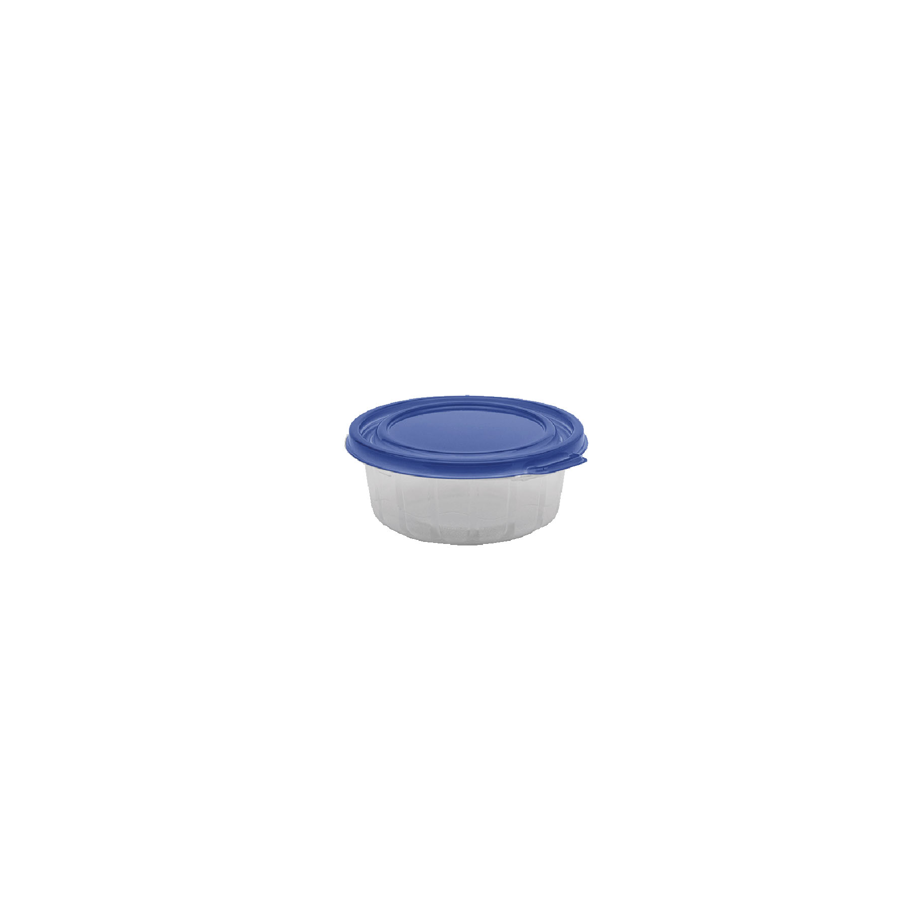 Envase de plástico con tapa 24oz, estructurado redondo