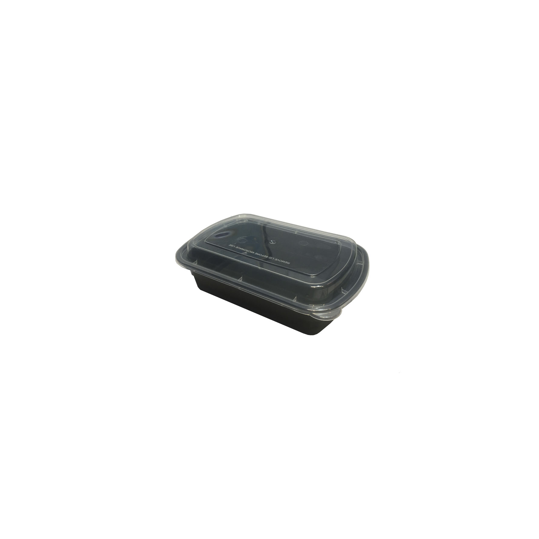 Envase de inyección de plástico rectangular 38oz